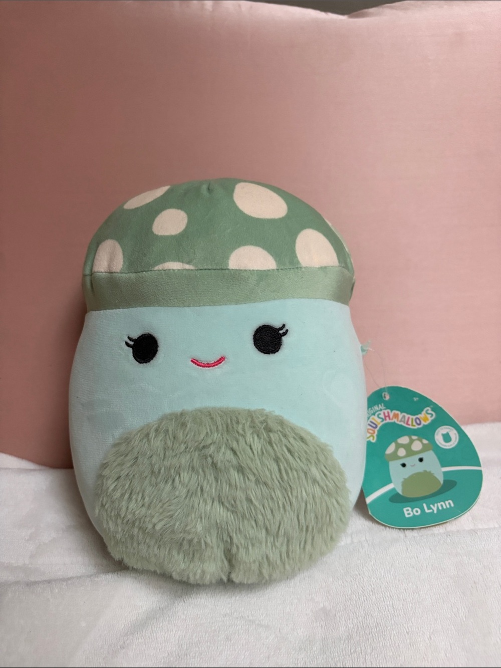 Squishmallows Bo Lynn Mint Green Polka Dot Plush